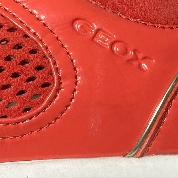 Geox Womens Respira Orange/Gold Casual Athletic Breathable Sneakers Shoes SZ 7 - Picture 12 of 12